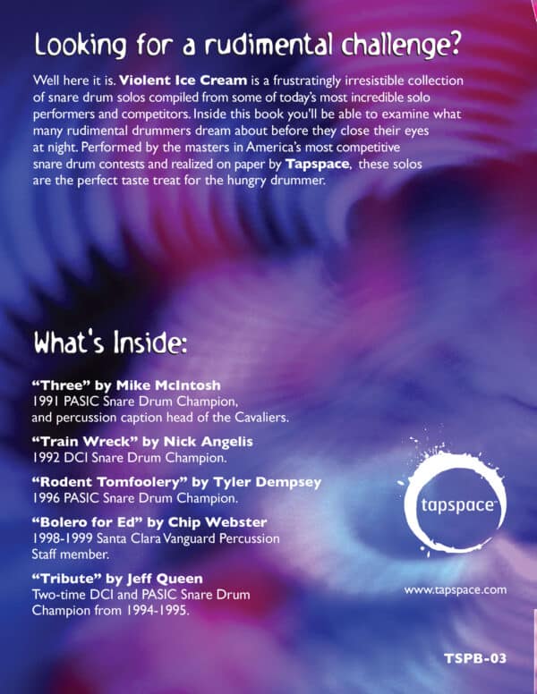 Violent Ice Cream - back cover Violent Ice Cream - back cover