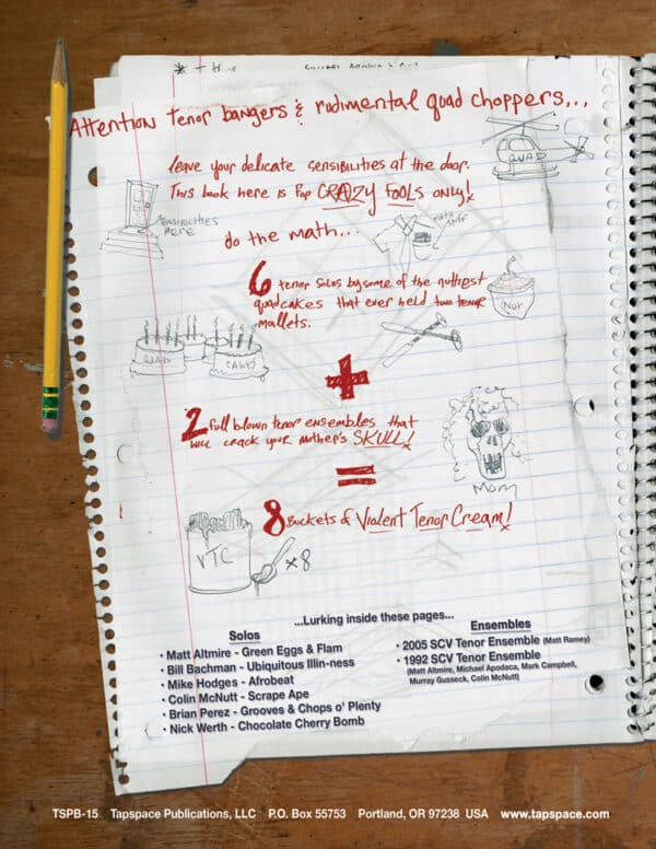 Violent Tenor Cream (back cover) Violent Tenor Cream (back cover)