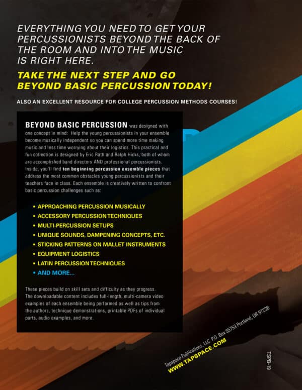 Beyond Basic Percussion - back cover Beyond Basic Percussion - back cover