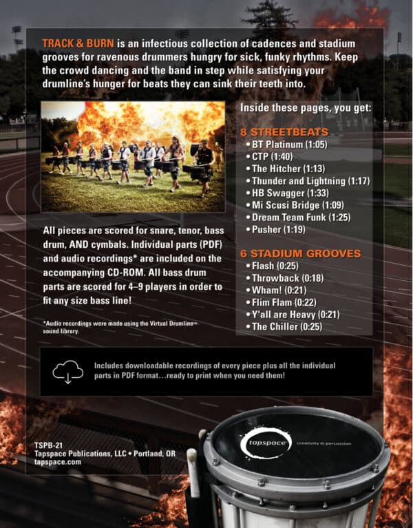 Track & Burn - back cover Track & Burn - back cover