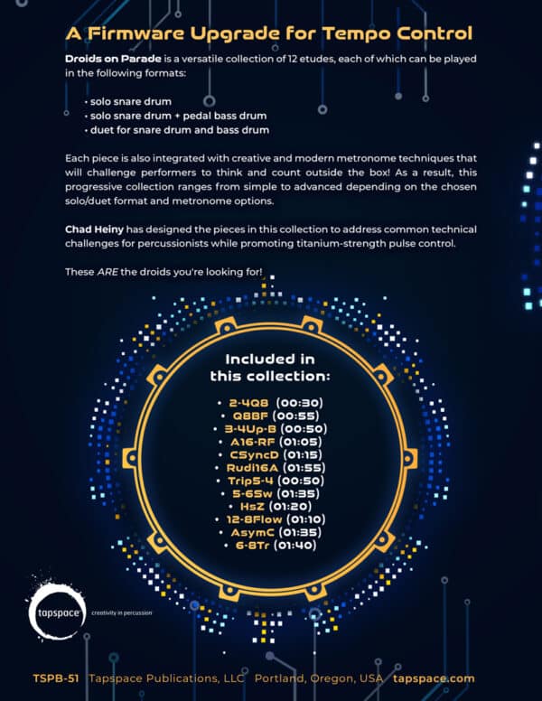 Droids on Parade - back cover Droids on Parade - back cover